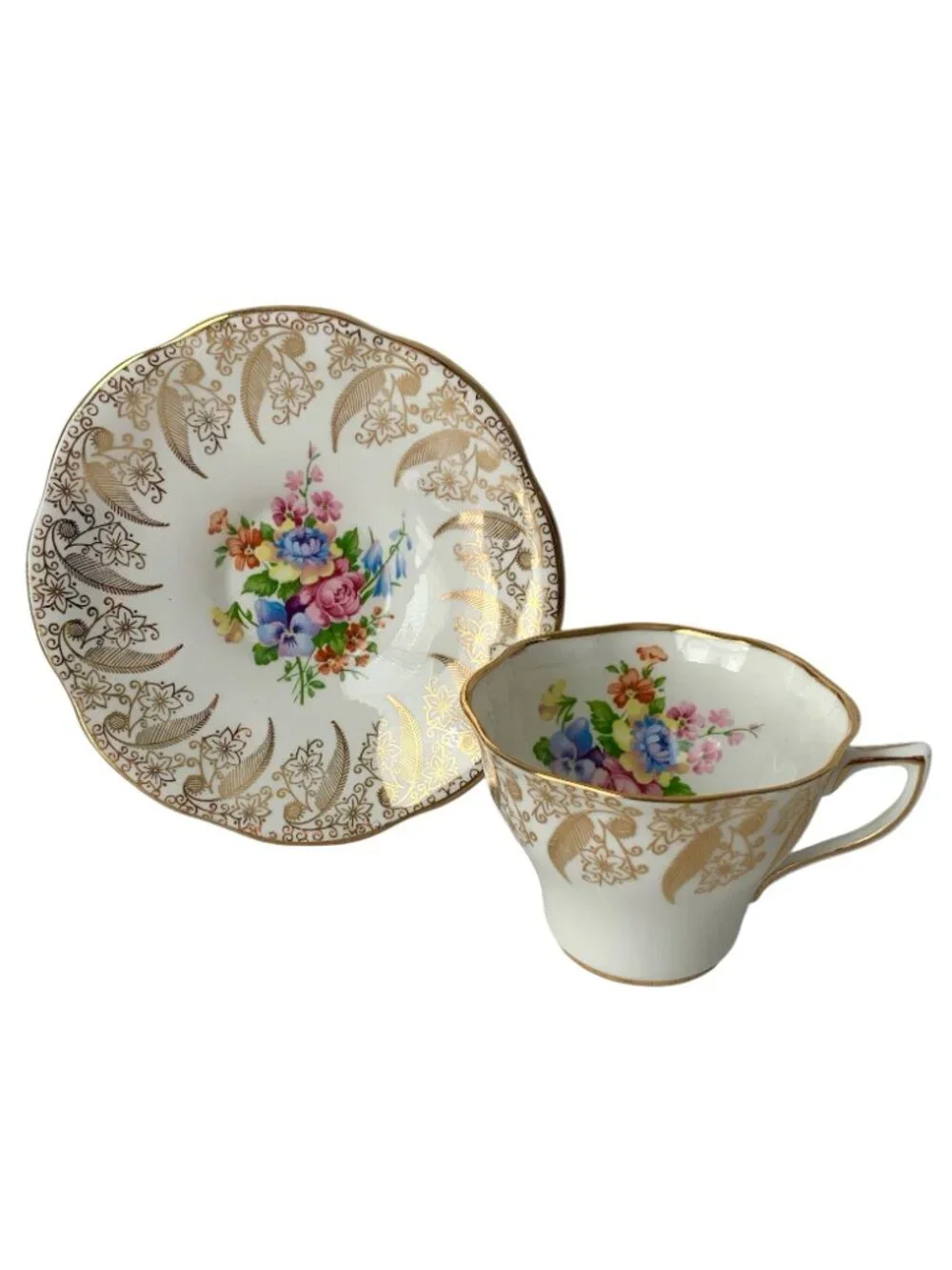 10 Mismatched Tea Cups and Saucers Teacups Instant Collection Tea Party Crafting - Picture 7 of 11